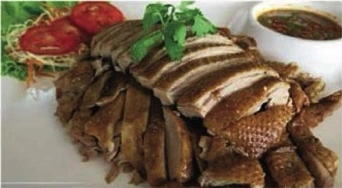 Ente im Topf gedünstet (oder nach Wunsch gebraten)