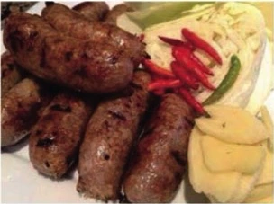 Vermicelli-Wurst gebraten