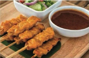 Poulet Spiess "Satay" (Erdnussbutter)