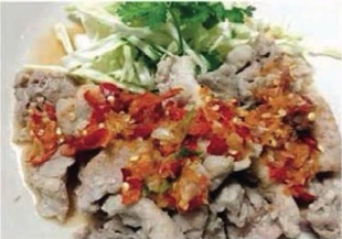 Schweinefleisch Salat