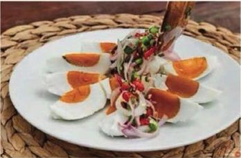 Eier Salat (im Salz eingelegt)